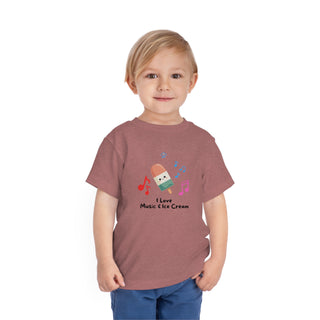 I Love Music and Ice Cream Toddler's Tee