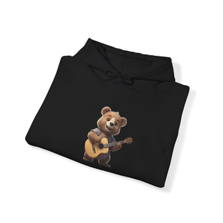 Guitar Groove: 'Strumming Serenity' Unisex Hooded Sweatshirt