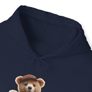 Chord Cuddles: 'Bear & Guitar' Unisex Hooded Sweatshirt