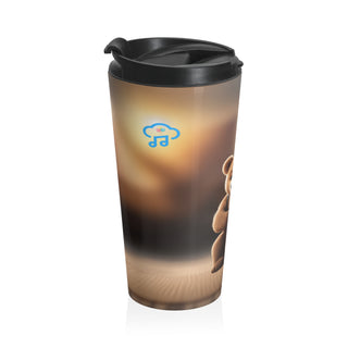 Elegant Bass Serenade Stainless Steel Travel Mug 15 oz