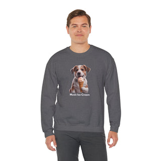 Sweet Serenity: 'Wise Pooch Indulgence' Unisex Crewneck Sweatshirt