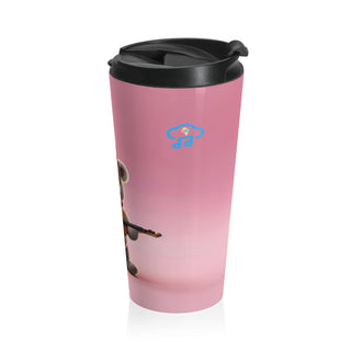 Sweet Melody Violinist Bear Stainless Steel Travel Mug 15 oz