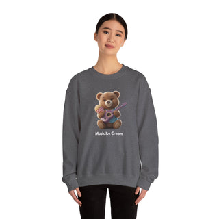 Melodic Treats: 'Ice Cream & Instruments' Unisex Crewneck Sweatshirt