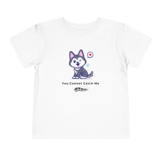 You Cannot Catch Me! Mischievous Pup Toddler's Tee