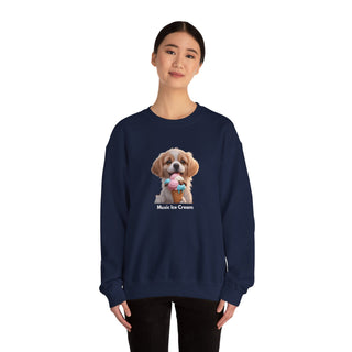 Ice Cream Bliss: 'Joyful Pup Treat' Unisex Crewneck Sweatshirt