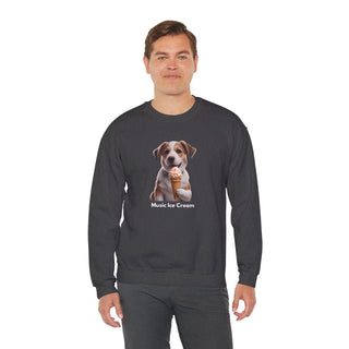 Sweet Serenity: 'Wise Pooch Indulgence' Unisex Crewneck Sweatshirt