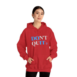 Endurance Emblem: "Do Not Quit!" Unisex Hooded Sweatshirt