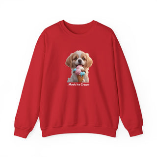 Ice Cream Bliss: 'Joyful Pup Treat' Unisex Crewneck Sweatshirt