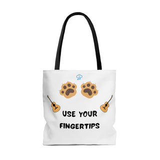 Use Your Fingertips Musical Dog Tote Bag