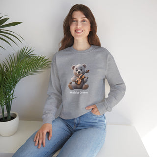 Melodic Indulgence: 'Violin & Vanilla' Unisex Crewneck Sweatshirt