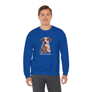 Sweet Serenity: 'Wise Pooch Indulgence' Unisex Crewneck Sweatshirt