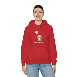 Melodic Journey: 'Harmony in the Air' Unisex Hooded Sweatshirt