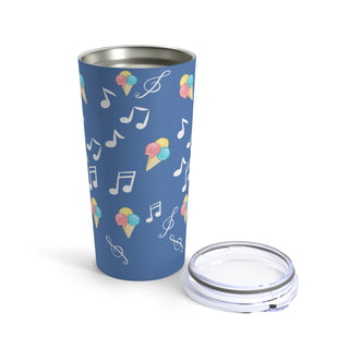 Music Clef Coffee Ice Cream Tumbler 20oz