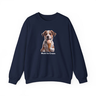 Sweet Serenity: 'Wise Pooch Indulgence' Unisex Crewneck Sweatshirt