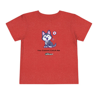 You Cannot Catch Me! Mischievous Pup Toddler's Tee