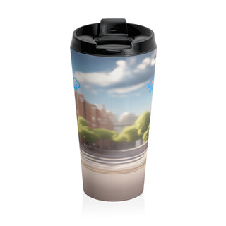 Safe Haven Sentinel: "Protector of Education" School Safety Bear Travel Mug 15