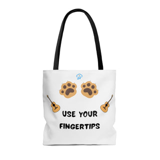 Use Your Fingertips Musical Dog Tote Bag