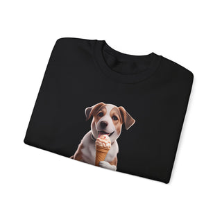 Sweet Serenity: 'Wise Pooch Indulgence' Unisex Crewneck Sweatshirt