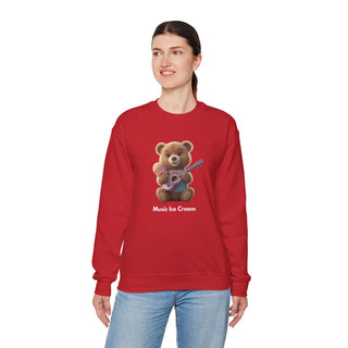 Melodic Treats: 'Ice Cream & Instruments' Unisex Crewneck Sweatshirt