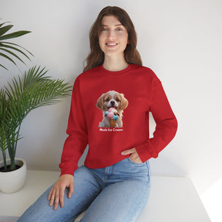 Ice Cream Bliss: 'Joyful Pup Treat' Unisex Crewneck Sweatshirt