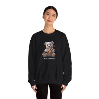 Melodic Indulgence: 'Violin & Vanilla' Unisex Crewneck Sweatshirt