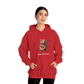 Guitar Groove: 'Strumming Serenity' Unisex Hooded Sweatshirt