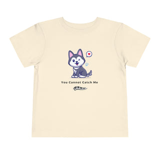 You Cannot Catch Me! Mischievous Pup Toddler's Tee