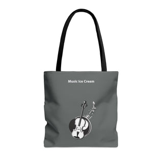 Melodic Indulgence Violin & Ice Cream Tote Bag