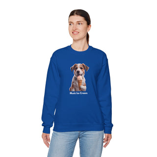 Sweet Serenity: 'Wise Pooch Indulgence' Unisex Crewneck Sweatshirt