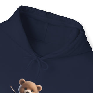 Violin Virtuoso: 'Bear the Melody' Unisex Hooded Sweatshirt