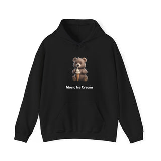 Sweet Melody: 'Tunes and Treats' Unisex Hooded Sweatshirt