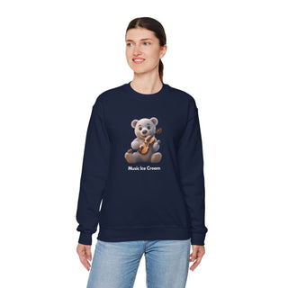 Melodic Indulgence: 'Violin & Vanilla' Unisex Crewneck Sweatshirt