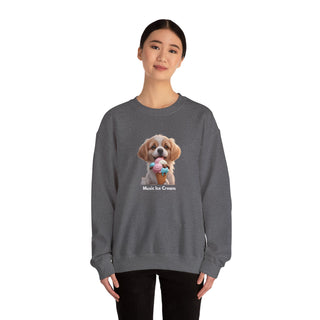 Ice Cream Bliss: 'Joyful Pup Treat' Unisex Crewneck Sweatshirt