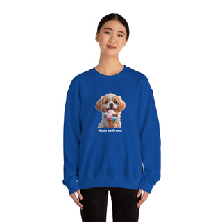 Ice Cream Bliss: 'Joyful Pup Treat' Unisex Crewneck Sweatshirt