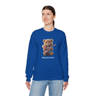 Melodic Treats: 'Ice Cream & Instruments' Unisex Crewneck Sweatshirt