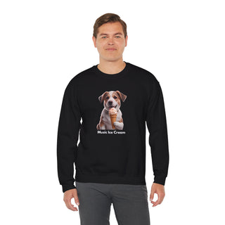 Sweet Serenity: 'Wise Pooch Indulgence' Unisex Crewneck Sweatshirt