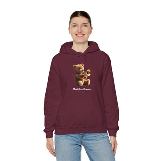 Trumpet Tunes: 'Bear the Brass' Unisex Hooded Sweatshirt