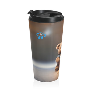 Rhythmic Bear Beats Stainless Steel Travel Mug 15 oz