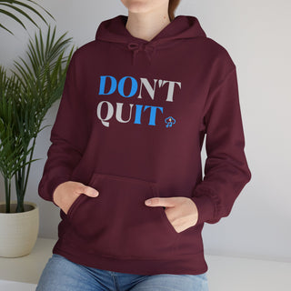 Endurance Emblem: "Do Not Quit!" Unisex Hooded Sweatshirt