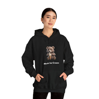 Sweet Melody: 'Tunes and Treats' Unisex Hooded Sweatshirt