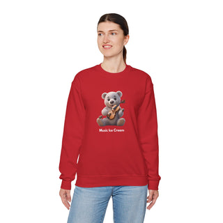 Melodic Indulgence: 'Violin & Vanilla' Unisex Crewneck Sweatshirt