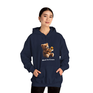 Trumpet Tunes: 'Bear the Brass' Unisex Hooded Sweatshirt