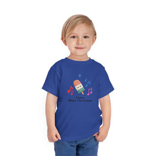 I Love Music and Ice Cream Toddler's Tee