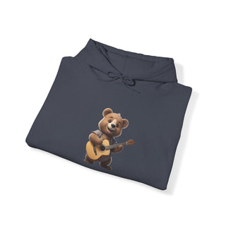 Guitar Groove: 'Strumming Serenity' Unisex Hooded Sweatshirt