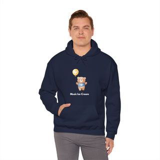 Melodic Journey: 'Harmony in the Air' Unisex Hooded Sweatshirt