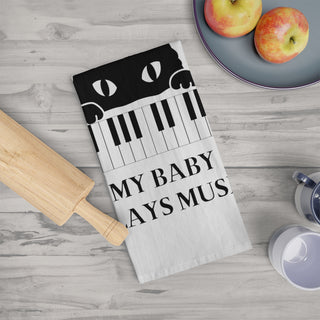 My Baby Plays Music Tea Towel