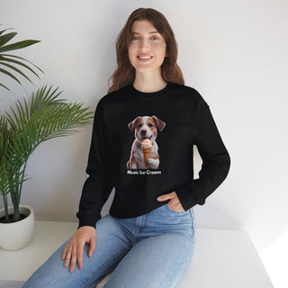 Sweet Serenity: 'Wise Pooch Indulgence' Unisex Crewneck Sweatshirt