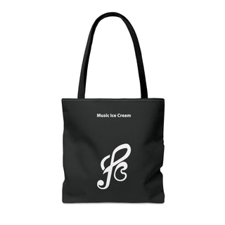 Harmony Delight Treble Clef & Ice Cream Tote Bag