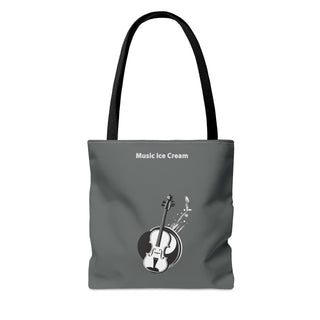 Melodic Indulgence Violin & Ice Cream Tote Bag