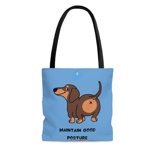 Maintain Good Posture Musical Dog Tote Bag